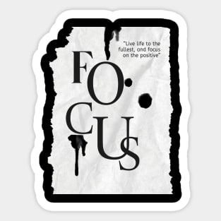 Positive Focus Sticker